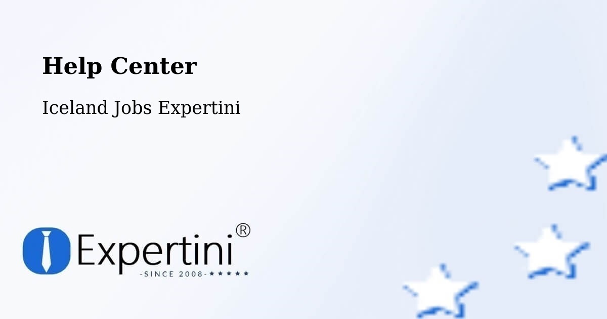Help Center – Grindavík - Iceland Jobs Expertini